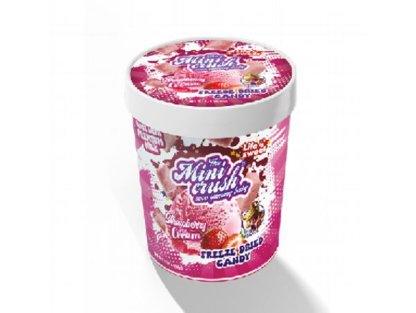 Packaging of Freeze-Dried Strawberry Ice Cream